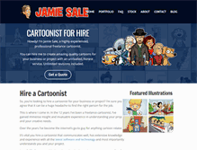 Tablet Screenshot of jamiesale-cartoonist.com